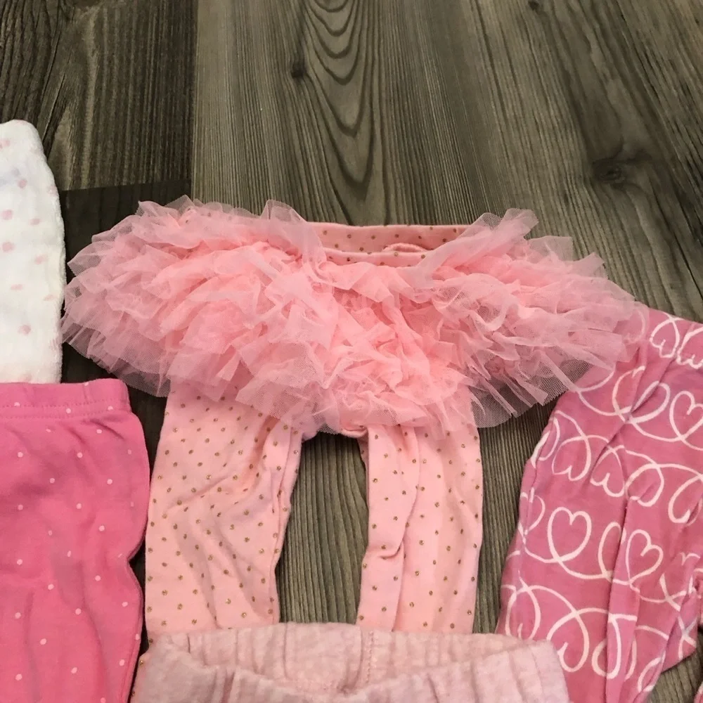 Carters Baby‎ girl 3 months pink printed leggings bundle
